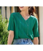 【ティアクラッセ/Tiaclasse】の【洗える】プリーツ編みVネックニットトップス 人気、トレンドファッション・服の通販 founy(ファニー) ファッション Fashion レディースファッション WOMEN トップス・カットソー Tops/Tshirt ニット Knit Tops Vネック V-Neck サマー Summer シンプル Simple セーター Sweater チュニック Tunic プリーツ Pleats ベーシック Basic ポケット Pocket 再入荷 Restock/Back In Stock/Re Arrival 夏 Summer NEW・新作・新着・新入荷 New Arrivals 春 Spring S/S・春夏 Ss・Spring/Summer 洗える Washable |ID:prp329100004538077