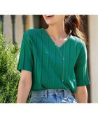 【ティアクラッセ/Tiaclasse】の【洗える】プリーツ編みVネックニットトップス 人気、トレンドファッション・服の通販 founy(ファニー) ファッション Fashion レディースファッション WOMEN トップス・カットソー Tops/Tshirt ニット Knit Tops Vネック V-Neck サマー Summer シンプル Simple セーター Sweater チュニック Tunic プリーツ Pleats ベーシック Basic ポケット Pocket 再入荷 Restock/Back In Stock/Re Arrival 夏 Summer NEW・新作・新着・新入荷 New Arrivals 春 Spring S/S・春夏 Ss・Spring/Summer 洗える Washable thumbnail グリーン|ID: prp329100004538077 ipo3291000000032066976