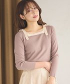 【フェルゥ/Feroux】の【洗える】ショルダーリボン プルオーバーニット ダークブラウン系|ID: prp329100004538095 ipo3291000000032670996