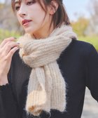 【ティアクラッセ/Tiaclasse】のリブ編みマフラー アイボリー|ID: prp329100004538123 ipo3291000000032067215