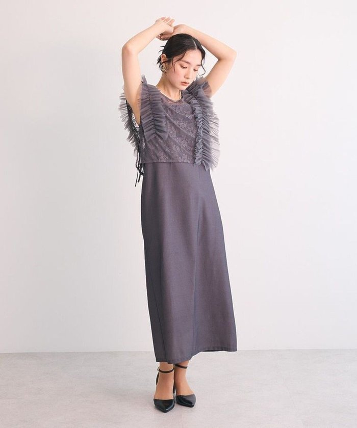 【グリーンパークス/Green Parks】の・Railme SET2点 レースブラウス&ワンピ インテリア・キッズ・メンズ・レディースファッション・服の通販 founy(ファニー) https://founy.com/ ファッション Fashion レディースファッション Fashion for Women ワンピース Dresses おすすめ Recommended / Our Picks シアー Sheer, See-Through スタイリッシュ Stylish, Fashionable スリット Slit, Slit Detail フェミニン Feminine, Girly ポケット Pocket, Pocket Detail レース Lace, Lace Fabric 夏 Summer 春 Spring S/S・春夏 SS, Spring/Summer, Warm Season |ID: prp329100004538187 ipo3291000000032670032