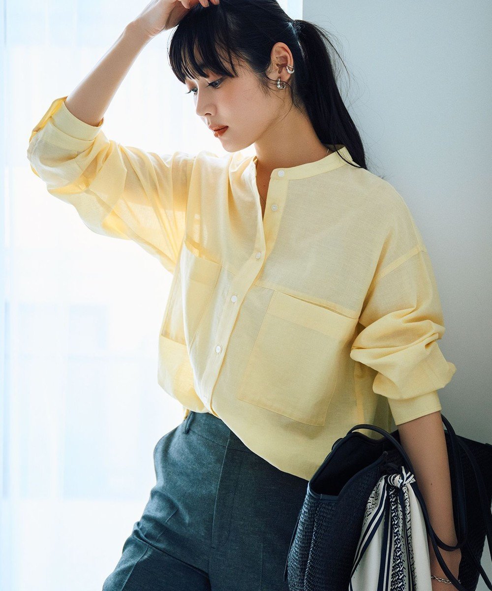 【エニィファム/any FAM】のコットンリネンシャツ 人気、トレンドファッション・服の通販 founy(ファニー) 　ファッション　Fashion　レディースファッション　WOMEN　トップス・カットソー　Tops/Tshirt　シャツ/ブラウス　Shirts/Blouses　ダブル　Double　ポケット　Pocket　夏　Summer　春　Spring　S/S・春夏　Ss・Spring/Summer　羽織　Haori　 other-1|ID: prp329100004538192 ipo3291000000032157707