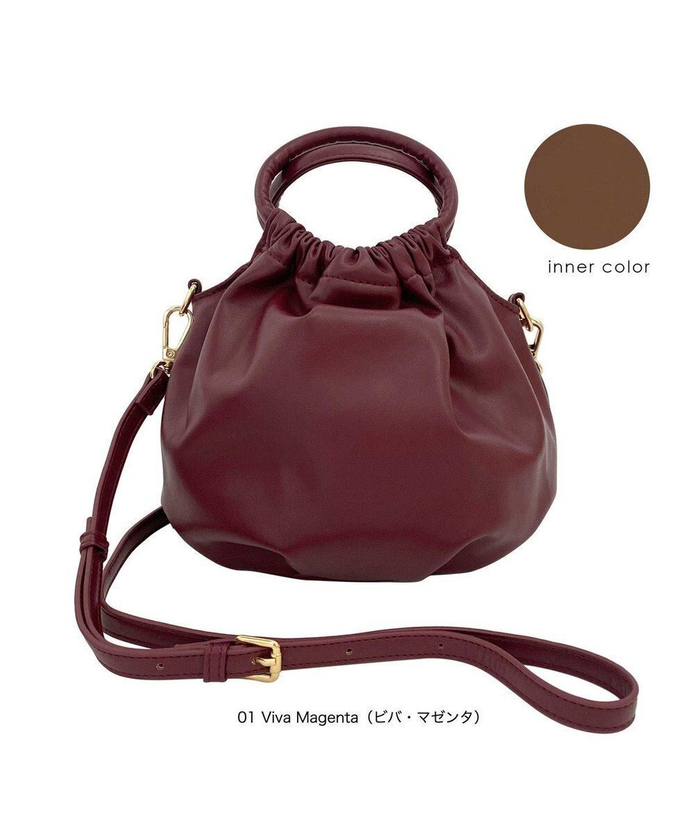 【ルートート/ROOTOTE】の1254【合皮ギャザートート】LT.ベビールー.クランプリー-A インテリア・キッズ・メンズ・レディースファッション・服の通販 founy(ファニー) 　ファッション　Fashion　レディースファッション　WOMEN　バッグ　Bag　カメラ　Camera　ギャザー　Gather　コンパクト　Compact　ショルダー　Shoulder　スマホ　Smartphone　財布　Wallet　フォルム　Form　ベビー　Baby　ポケット　Pocket　ポーチ　Pouch　エレガント 上品　Elegant　NEW・新作・新着・新入荷　New Arrivals　01:ビバマゼンタ|ID: prp329100004538209 ipo3291000000032067692