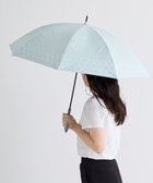【ムーンバット/MOONBAT】の晴雨兼用日傘 長傘 まるボーダー/遮光 遮熱 UV ライトグリーン|ID: prp329100004538222 ipo3291000000032067749