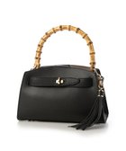 【アンビリオン/UNBILLION】のカシュカシュ cachecache / バンブーヒネリミニハンドバッグ 人気、トレンドファッション・服の通販 founy(ファニー) ファッション Fashion レディースファッション WOMEN バッグ Bag カラフル Colorful コンビ Combination ショルダー Shoulder 財布 Wallet タッセル Tassel ハンド Hand ハンドバッグ Handbag ポケット Pocket マグネット Magnet ミックス Mix モチーフ Motif 再入荷 Restock/Back In Stock/Re Arrival thumbnail ブラック|ID: prp329100004538223 ipo3291000000032199356