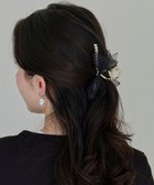 【フィービィー/phoebe】のオーガンジーリボンパールバンスクリップ ブラック|ID: prp329100004538228 ipo3291000000035892478