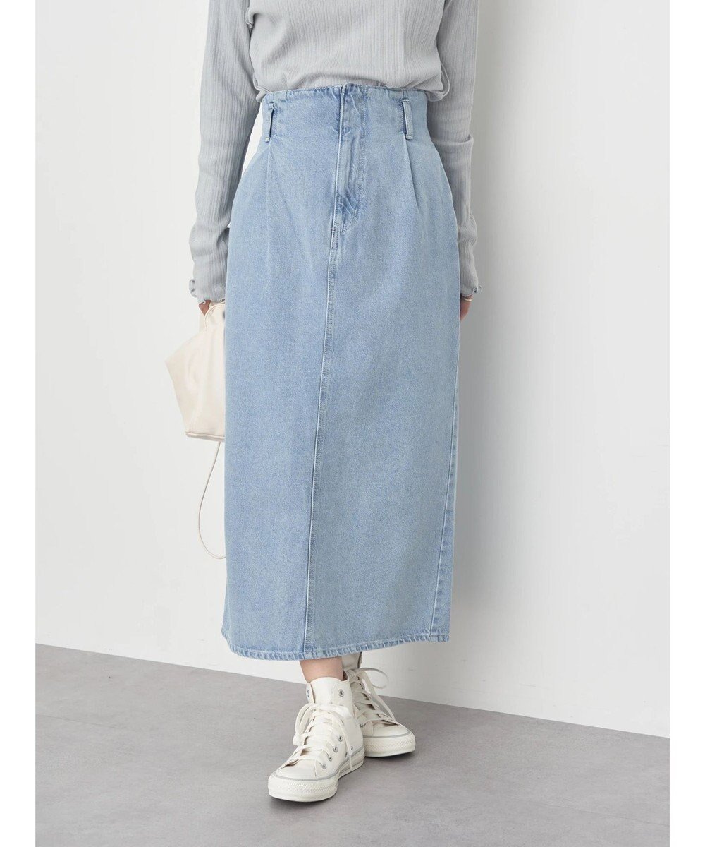 【アースミュージックアンドエコロジー/earth music&ecology】のナローデニムスカート 人気、トレンドファッション・服の通販 founy(ファニー) 　ファッション　Fashion　レディースファッション　Fashion for Women　スカート　Skirts　デニムスカート・カジュアルスカート　Denim Skirts　おすすめ　Recommended / Our Picks　スリット　Slit, Slit Detail　デニム　Denim, Jeans Material　ポケット　Pocket, Pocket Detail　夏　Summer　春　Spring　S/S・春夏　SS, Spring/Summer, Warm Season　 other-1|ID: prp329100004538244 ipo3291000000032709600