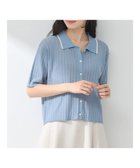 【アースミュージックアンドエコロジー/earth music&ecology】のラインポロニットカーディガン Sax|ID: prp329100004538245 ipo3291000000034247776