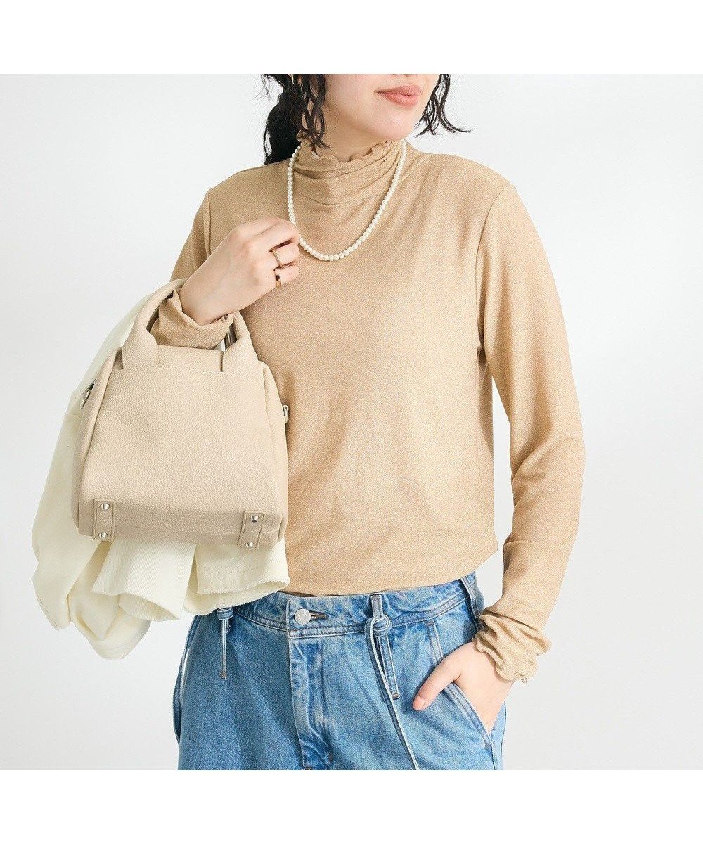 【クラフトスタンダードブティック/CRAFT STANDARD BOUTIQUE】のラメチュールトップスインナー インテリア・キッズ・メンズ・レディースファッション・服の通販 founy(ファニー) 　ファッション　Fashion　レディースファッション　Fashion for Women　トップス・カットソー　Cut & Sew Tops　シャツ・ブラウス・オフィスカジュアル　Elegant Blouses & Button-Ups　ロングTシャツ・Tシャツ　Longline T-Shirts & Tees　カットソー・ベーシックTシャツ　Cut-and-Sewn Tops / Stretch Tees & Basics　インナー　Innerwear　春　Spring　カットソー　Cut and Sewn Top　シアー　Sheer, See-Through　ストレッチ　Stretch, Stretchy Fabric　フェミニン　Feminine, Girly　ポケット　Pocket, Pocket Detail　S/S・春夏　SS, Spring/Summer, Warm Season　夏　Summer　2025年　2025　2025春夏・S/S　Spring/Summer 2025 SS25　Beige|ID: prp329100004538248 ipo3291000000032709840