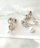 【ティアクラッセ/Tiaclasse】の【金属アレルギー対応】 サークル+パールイヤリング シルバー|ID: prp329100004538337 ipo3291000000033196101