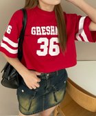 【ウィゴー/WEGO】のナンバリングショートT レッド|ID: prp329100004538341 ipo3291000000032271112