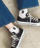 【ウィゴー/WEGO】のフラワーショートソックス ブラック|ID: prp329100004538369 ipo3291000000032068483