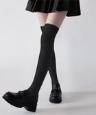 【ウィゴー/WEGO】のクシュクシュリブハイソックス ブラック|ID: prp329100004538376 ipo3291000000032514453