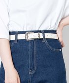 【ウィゴー/WEGO】のウエスタンバックルベルト オフホワイト|ID: prp329100004538386 ipo3291000000032068615