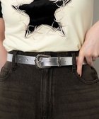 【ウィゴー/WEGO】のウエスタンバックルベルト 人気、トレンドファッション・服の通販 founy(ファニー) ファッション Fashion レディースファッション Fashion for Women バッグ Bags ベルト&ウエストマーク Belts & Waist Accessories ウエスタン Western Style シンプル Simple, Minimal ボトム Bottoms, Lower Wear thumbnail シルバー|ID: prp329100004538386 ipo3291000000033533469