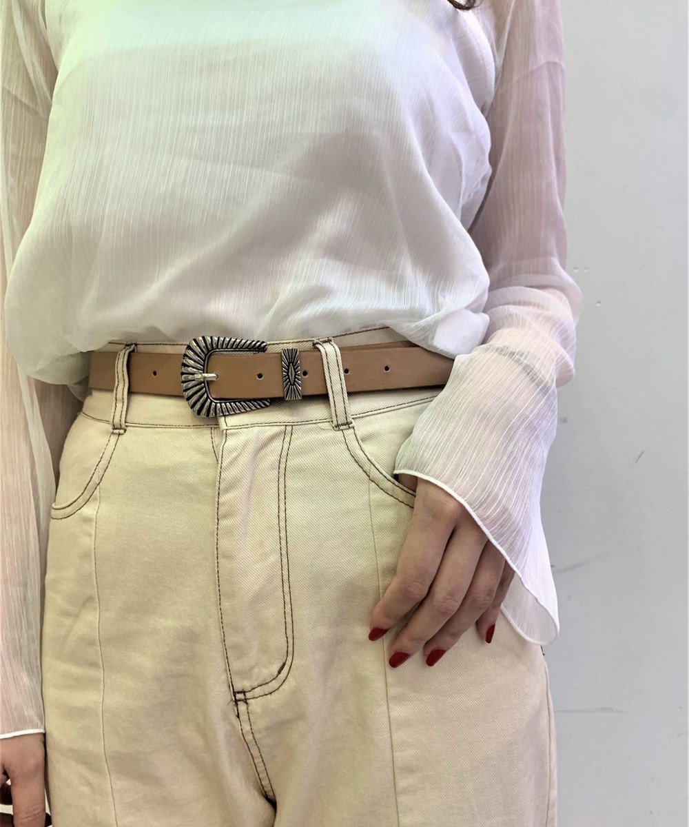 【ウィゴー/WEGO】のウエスタンバックルベルト インテリア・キッズ・メンズ・レディースファッション・服の通販 founy(ファニー) ファッション Fashion レディースファッション Fashion for Women バッグ Bags ベルト&ウエストマーク Belts & Waist Accessories ウエスタン Western Style シンプル Simple, Minimal ボトム Bottoms, Lower Wear ライトベージュ|ID: prp329100004538386 ipo3291000000033658573