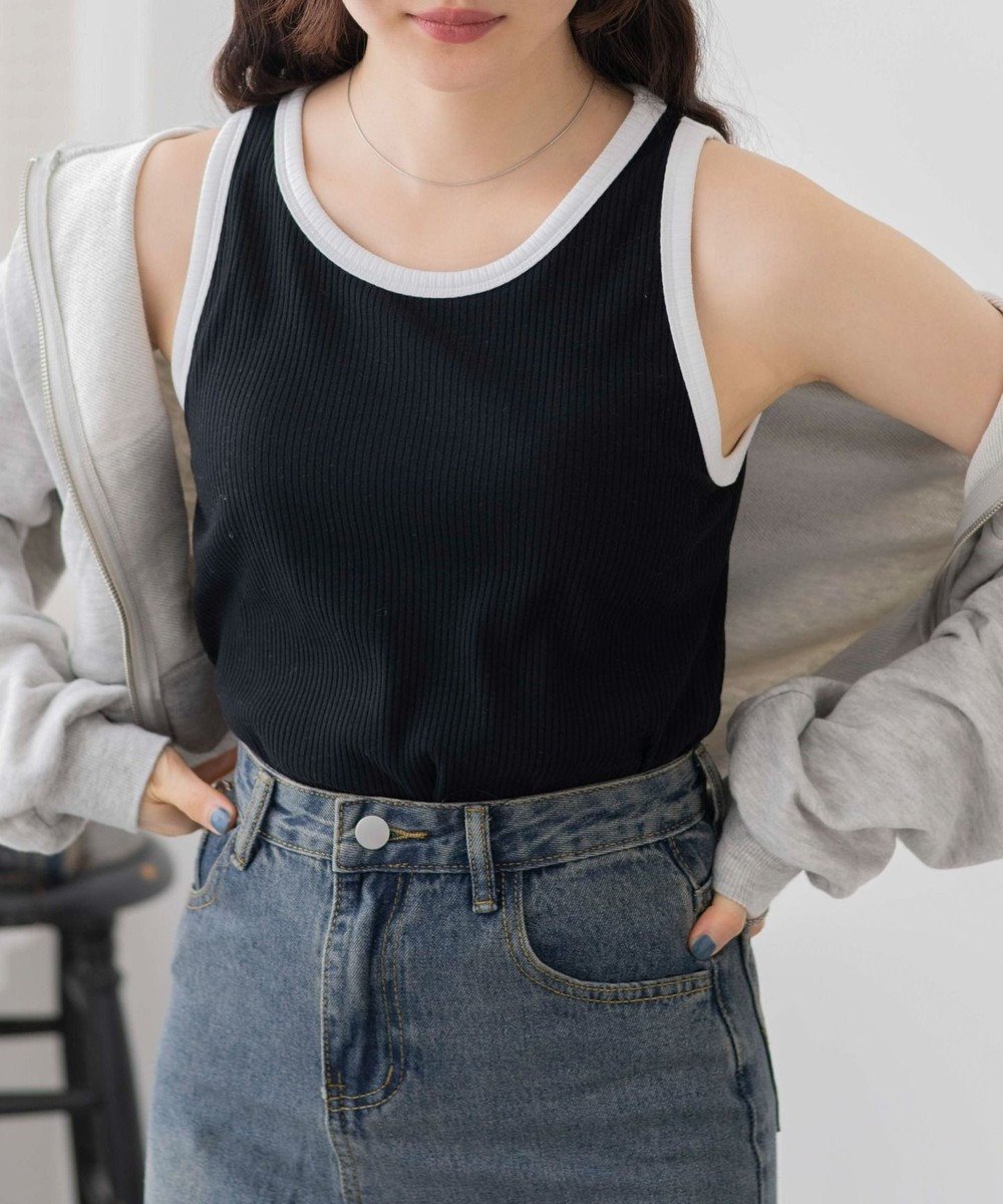 【ウィゴー/WEGO】の【カップ付き】なちゅ盛れカップインタンク インテリア・キッズ・メンズ・レディースファッション・服の通販 founy(ファニー) 　ファッション　Fashion　レディースファッション　Ladies' Fashion Online　トップス・カットソー　Tops/Tshirt　インナー　Inner　春　Spring　スマホ　Smartphone　スラックス　Slacks　タンク　Tank　デニム　Denim　リラックス　Relax　S/S・春夏　Ss・Spring/Summer　プチプライス・低価格　Affordable　おすすめ　Recommend　夏　Summer　ブラックその他|ID: prp329100004538393 ipo3291000000032514891