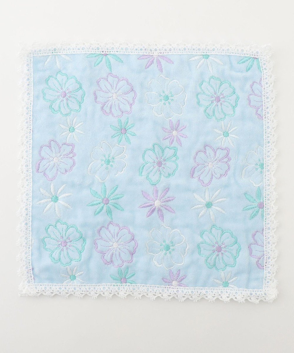 【トッカ/TOCCA】のDANCE WITH PANSY TOWELCHIEF タオルハンカチ インテリア・キッズ・メンズ・レディースファッション・服の通販 founy(ファニー) 　ファッション　Fashion　レディースファッション　WOMEN　財布　Wallets　おすすめ　Recommend　タオル　Towel　ハンカチ　Handkerchief　ハンド　Hand　レース　Race　財布　Wallet　スカイブルー系|ID: prp329100004538397 ipo3291000000032237484