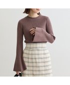 【グリーンパークス/Green Parks】の・swing by ベルスリーブクルーリブニット Mocha|ID: prp329100004538400 ipo3291000000032068704