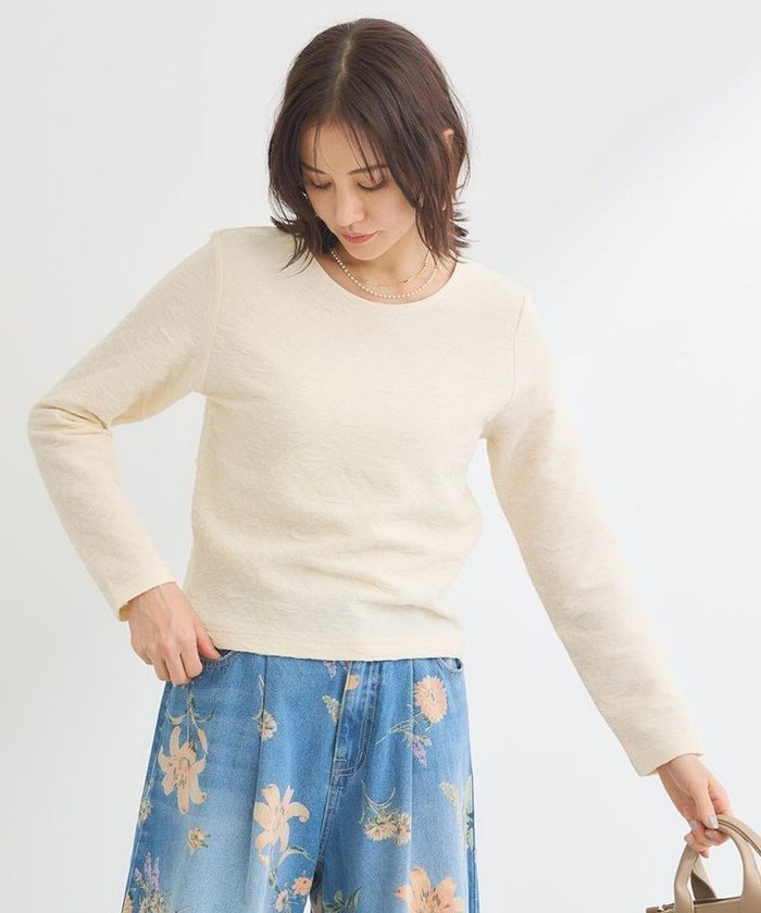 【グリーンパークス/Green Parks】のシアーポコポコプルオーバー インテリア・キッズ・メンズ・レディースファッション・服の通販 founy(ファニー) https://founy.com/ ファッション Fashion レディースファッション WOMEN トップス・カットソー Tops/Tshirt シャツ/ブラウス Shirts/Blouses ロング / Tシャツ T-Shirts プルオーバー Pullover カットソー Cut and Sewn おすすめ Recommend アクセサリー Accessories カットソー Cut And Sew コンパクト Compact シアー Sheer ストレッチ Stretch バランス Balance フェミニン Feminine フォルム Form ボックス Box ボトム Bottom ポケット Pocket ワンポイント One Point 夏 Summer 春 Spring S/S・春夏 Ss・Spring/Summer |ID: prp329100004538414 ipo3291000000032068794
