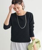 【グリーンパークス/Green Parks】のシアーポコポコプルオーバー Black|ID: prp329100004538414 ipo3291000000032068798