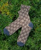 【ティアクラッセ/Tiaclasse】の花柄ジャガード編みソックス ブルー|ID: prp329100004538425 ipo3291000000034211185