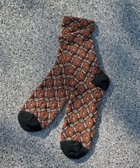 【ティアクラッセ/Tiaclasse】の花柄ジャガード編みソックス ブラック|ID: prp329100004538425 ipo3291000000034211187