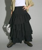 【グリーンパークス/Green Parks】の・ELENCARE DUE ランダムティアードスカート Black|ID: prp329100004538434 ipo3291000000032068880