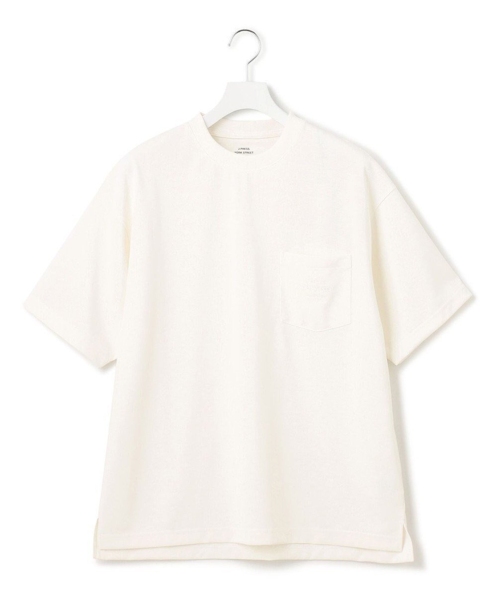 【ジェイプレスヨークストリート/J.PRESS YORK STREET】の【UNISEX】ワンポイント刺繍ポケット Tシャツ インテリア・キッズ・メンズ・レディースファッション・服の通販 founy(ファニー) 　ファッション　Fashion　レディースファッション　WOMEN　トップス・カットソー　Tops/Tshirt　シャツ/ブラウス　Shirts/Blouses　ロング / Tシャツ　T-Shirts　カットソー　Cut and Sewn　ユニセックス　Unisex　カットソー　Cut And Sew　シンプル　Simple　ポケット　Pocket　ワイド　Wide　ワンポイント　One Point　夏　Summer　春　Spring　S/S・春夏　Ss・Spring/Summer　ホワイト系|ID: prp329100004538459 ipo3291000000032069039