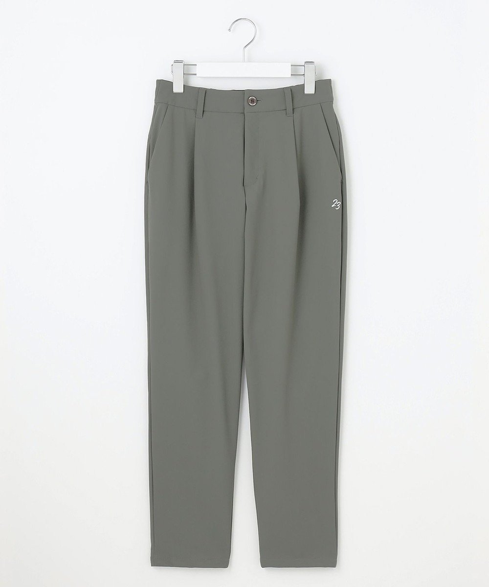 【23区 ゴルフ/NIJYUSANKU GOLF】の【WOMEN】【接触冷感/UVケア/ストレッチ】タック テーパードパンツ インテリア・キッズ・メンズ・レディースファッション・服の通販 founy(ファニー) 　ファッション　Fashion　レディースファッション　Fashion for Women　パンツ　Pants & Trousers　ゴルフ　Golf　ストレッチ　Stretch, Stretchy Fabric　テーパード　Tapered, Tapered Pants　ベーシック　Basic, Essential　ラウンド　Round, Round Neck　夏　Summer　旅行　Travel　春　Spring　S/S・春夏　SS, Spring/Summer, Warm Season　カーキ系|ID: prp329100004538462 ipo3291000000033476819