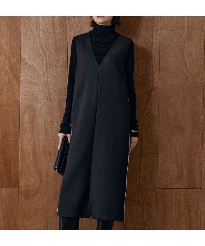 【アイシービー/iCB】の【洗える】 ダブルフェイスクレープ ジャンパースカート インテリア・キッズ・メンズ・レディースファッション・服の通販 founy(ファニー) https://founy.com/ ファッション Fashion レディースファッション Fashion for Women スカート Skirts 洗える Machine Washable カットソー Cut and Sewn Top ダブル Double, Double-Breasted フェイス Face, Facial Design ラグジュアリー Luxury, Elegant A/W・秋冬 Autumn/Winter 2024年 2024 2024-2025秋冬・A/W Autumn/Winter 2024–25 AW24–25 |ID: prp329100004538474 ipo3291000000033660676