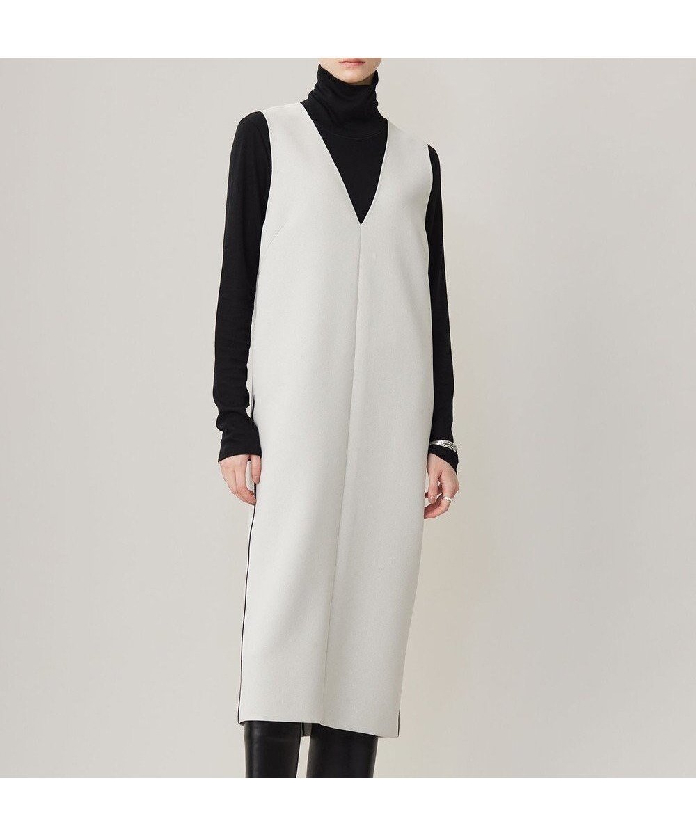 【アイシービー/iCB】の【洗える】 ダブルフェイスクレープ ジャンパースカート インテリア・キッズ・メンズ・レディースファッション・服の通販 founy(ファニー) 　ファッション　Fashion　レディースファッション　Fashion for Women　スカート　Skirts　洗える　Machine Washable　カットソー　Cut and Sewn Top　ダブル　Double, Double-Breasted　フェイス　Face, Facial Design　ラグジュアリー　Luxury, Elegant　A/W・秋冬　Autumn/Winter　2024年　2024　2024-2025秋冬・A/W　Autumn/Winter 2024–25 AW24–25　トープ系(裏面ブラック)|ID: prp329100004538474 ipo3291000000033660678