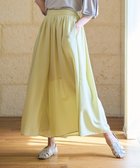 【エニー/ANY】の【ウエストゴム】スパンボイル撥水スカートパンツ イエロー|ID: prp329100004538519 ipo3291000000035493628
