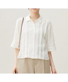 【自由区/JIYU-KU】の【カタログ掲載・接触冷感・洗える】シアーラミーローンクロップド丈 ブラウス オフ|ID: prp329100004538522 ipo3291000000032069336