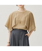 【自由区/JIYU-KU】の【WEB限定・接触冷感・洗える】シアーラミーローンイレギュラーヘムスリーブ ブラウス ベージュ|ID: prp329100004538526 ipo3291000000032284912