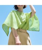 【自由区/JIYU-KU】の【WEB限定・接触冷感・洗える】シアーラミーローンイレギュラーヘムスリーブ ブラウス リーフグリーン|ID: prp329100004538526 ipo3291000000032284913