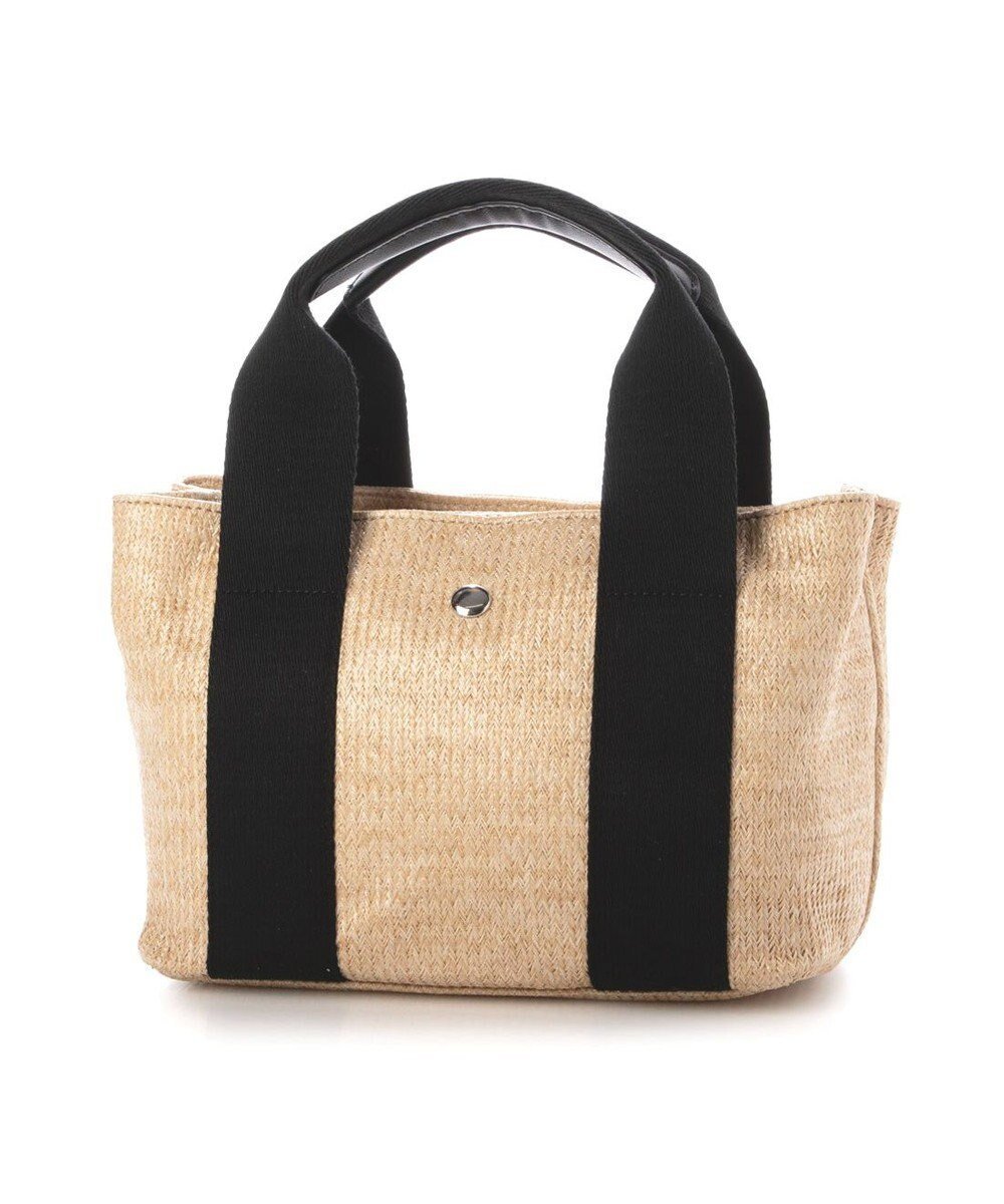 【アンビリオン/UNBILLION】のカシュカシュ cachecache / 雑材風テープハンドルパーテーショントート インテリア・キッズ・メンズ・レディースファッション・服の通販 founy(ファニー) 　ファッション　Fashion　レディースファッション　Fashion for Women　バッグ　Bags　カラフル　Colorful Design　ショルダー　Shoulder, Shoulder Strap　シンプル　Simple, Minimal　財布　Wallet, Purse　ハンド　Hand, Handmade　ポケット　Pocket, Pocket Detail　ポーチ　Pouch, Small Case　ミックス　Mix, Mixed Style　モチーフ　Motif, Design Theme　再入荷　Restock / Back in Stock　ブラックミックス|ID: prp329100004538535 ipo3291000000032069423