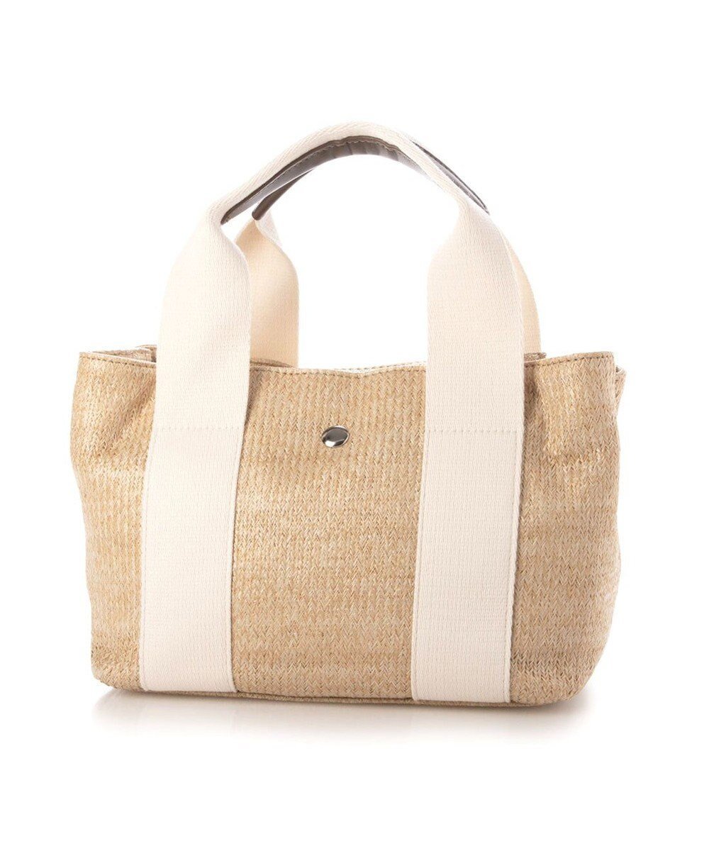 【アンビリオン/UNBILLION】のカシュカシュ cachecache / 雑材風テープハンドルパーテーショントート インテリア・キッズ・メンズ・レディースファッション・服の通販 founy(ファニー) 　ファッション　Fashion　レディースファッション　Fashion for Women　バッグ　Bags　カラフル　Colorful Design　ショルダー　Shoulder, Shoulder Strap　シンプル　Simple, Minimal　財布　Wallet, Purse　ハンド　Hand, Handmade　ポケット　Pocket, Pocket Detail　ポーチ　Pouch, Small Case　ミックス　Mix, Mixed Style　モチーフ　Motif, Design Theme　再入荷　Restock / Back in Stock　アイボリー|ID: prp329100004538535 ipo3291000000032069425