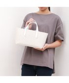 【アンビリオン/UNBILLION】のカシュカシュ cachecache / コードかがり横長トートバッグ アイボリー|ID: prp329100004538540 ipo3291000000032584932