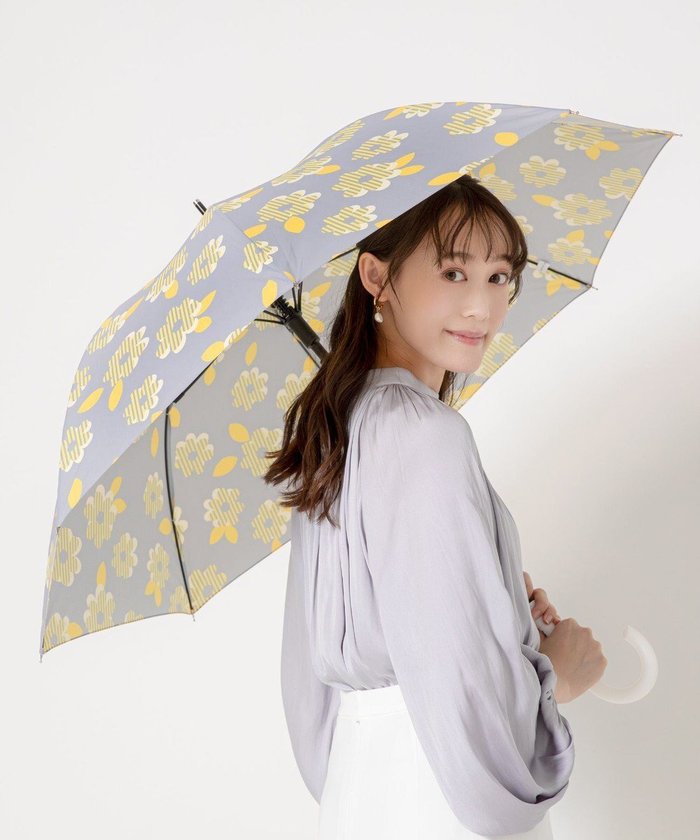 【ムーンバット/MOONBAT】の【超撥水】フロータス (FLO(A)TUS) 長傘 ストライプフラワー 耐風 インテリア・キッズ・メンズ・レディースファッション・服の通販 founy(ファニー) https://founy.com/ ファッション Fashion レディースファッション WOMEN 傘 / レイングッズ Umbrellas/Rainwear ストライプ Stripe フラワー Flower 傘 Umbrella |ID: prp329100004538549 ipo3291000000032069483