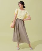 【アンフィーロ 自由区/UNFILO】の【撥水/軽量/ストレッチ】FINE MOVE フレアスカート モカ|ID: prp329100004538554 ipo3291000000032069527