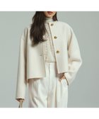 【23区/NIJYUSANKU】のウールリバー ノーカラーコート ベージュ系|ID: prp329100004538570 ipo3291000000032069611