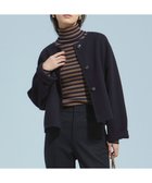 【23区/NIJYUSANKU】のウールリバー ノーカラーコート ダークネイビー系|ID: prp329100004538570 ipo3291000000032069614