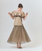 【グレース コンチネンタル/GRACE CONTINENTAL】のドットembチュールスカート ベージュ|ID: prp329100004538581 ipo3291000000032069689