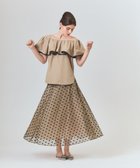【グレース コンチネンタル/GRACE CONTINENTAL】のドットembチュールスカート ベージュ|ID: prp329100004538581 ipo3291000000032091932