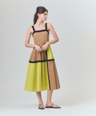【グレース コンチネンタル/GRACE CONTINENTAL】のライン配色キャミドレス ベージュ|ID: prp329100004538582 ipo3291000000032730520