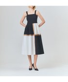 【グレース コンチネンタル/GRACE CONTINENTAL】のライン配色キャミドレス ブラック|ID: prp329100004538582 ipo3291000000032730521