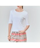 【グレース コンチネンタル/GRACE CONTINENTAL】のハーフスリーブリブトップ 人気、トレンドファッション・服の通販 founy(ファニー) ファッション Fashion レディースファッション WOMEN トップス・カットソー Tops/Tshirt シャツ/ブラウス Shirts/Blouses ロング / Tシャツ T-Shirts カットソー Cut and Sewn カットソー Cut And Sew キャミワンピース Cami Dress シンプル Simple デコルテ Decolletage ベーシック Basic 夏 Summer 春 Spring S/S・春夏 Ss・Spring/Summer thumbnail ホワイト|ID: prp329100004538590 ipo3291000000032200919