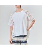 【グレース コンチネンタル/GRACE CONTINENTAL】のバックレース天竺トップ ホワイト|ID: prp329100004538591 ipo3291000000032730549