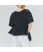 【グレース コンチネンタル/GRACE CONTINENTAL】のバックレース天竺トップ ブラック|ID: prp329100004538591 ipo3291000000032730550